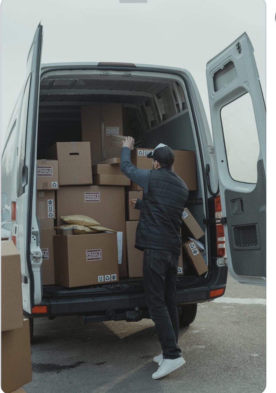 Jaybliss Logistics moving truck — professional removals across Belfast and the UK